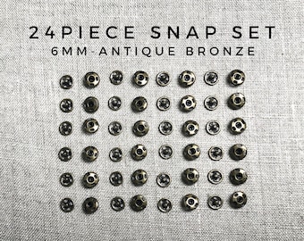6mm snaps - 24 sets