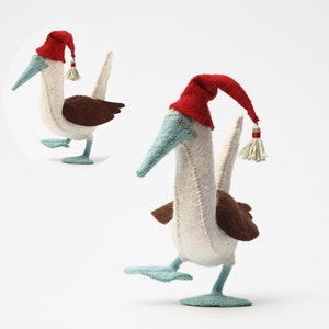 Blue-Footed Booby Ornament PDF Pattern, Galapagos Animal Sewing