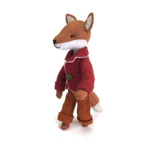Felix the Fox PDF pattern, Felt fox ornament, Felt Animal Fox sewing pattern, hand-sewing, beginner sewing, DIY sewing, fantastic fox image 7