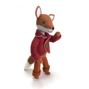 Felix the Fox PDF pattern, Felt fox ornament, Felt Animal Fox sewing pattern, hand-sewing, beginner sewing, DIY sewing, fantastic fox image 5