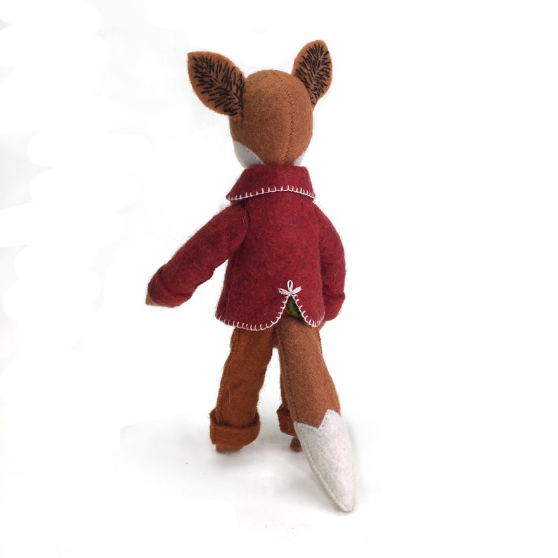 Felix the Fox PDF pattern, Felt fox ornament, Felt Animal Fox sewing pattern, hand-sewing, beginner sewing, DIY sewing, fantastic fox image 8