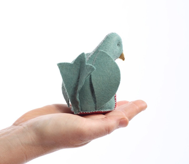 Bluebird PDF Pattern , Felt bird ornament, beginner sewing, Felt bird sewing pattern bird sewing pattern Animal Pattern image 2