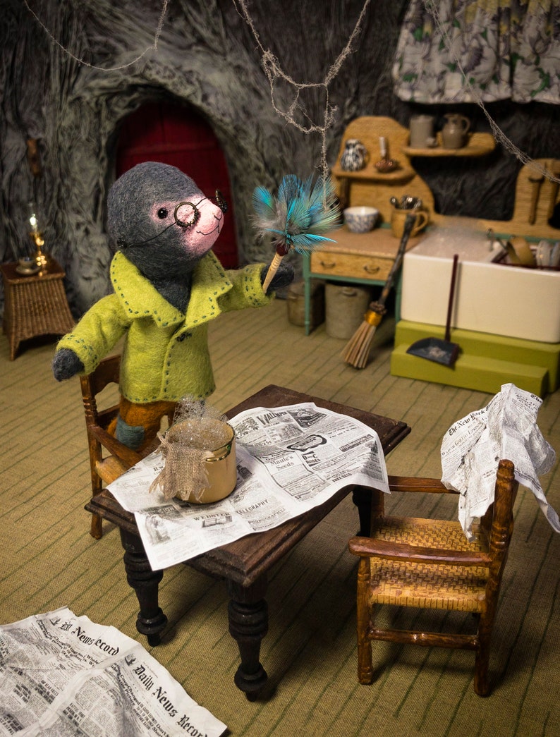Make Mole from Wind in the Willows Felt Friends image 4