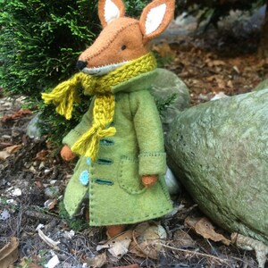 Fox Coat PDF Pattern, Felt Coat Pattern, Miniature Clothing, Doll Coat ...
