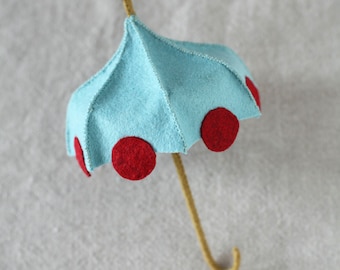 Felt Umbrella PDF pattern, unbrella pattern, DIY sewing, hand-stitching