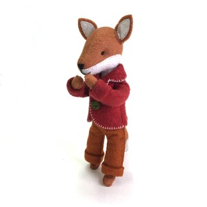 Felix the Fox PDF pattern, Felt fox ornament, Felt Animal Fox sewing pattern, hand-sewing, beginner sewing, DIY sewing, fantastic fox image 4