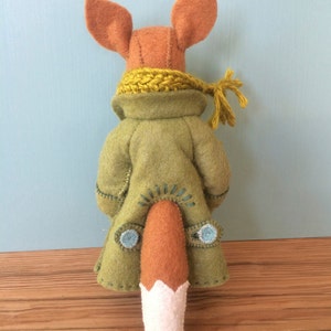 Fox Coat PDF Pattern, Felt Coat Pattern, Miniature Clothing, Doll Coat ...