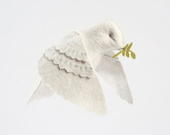 Dove in flight PDF pattern, peace dove, holiday dove, white dove, DIY sewing, beginner sewing, crafts for kids, dove ornament