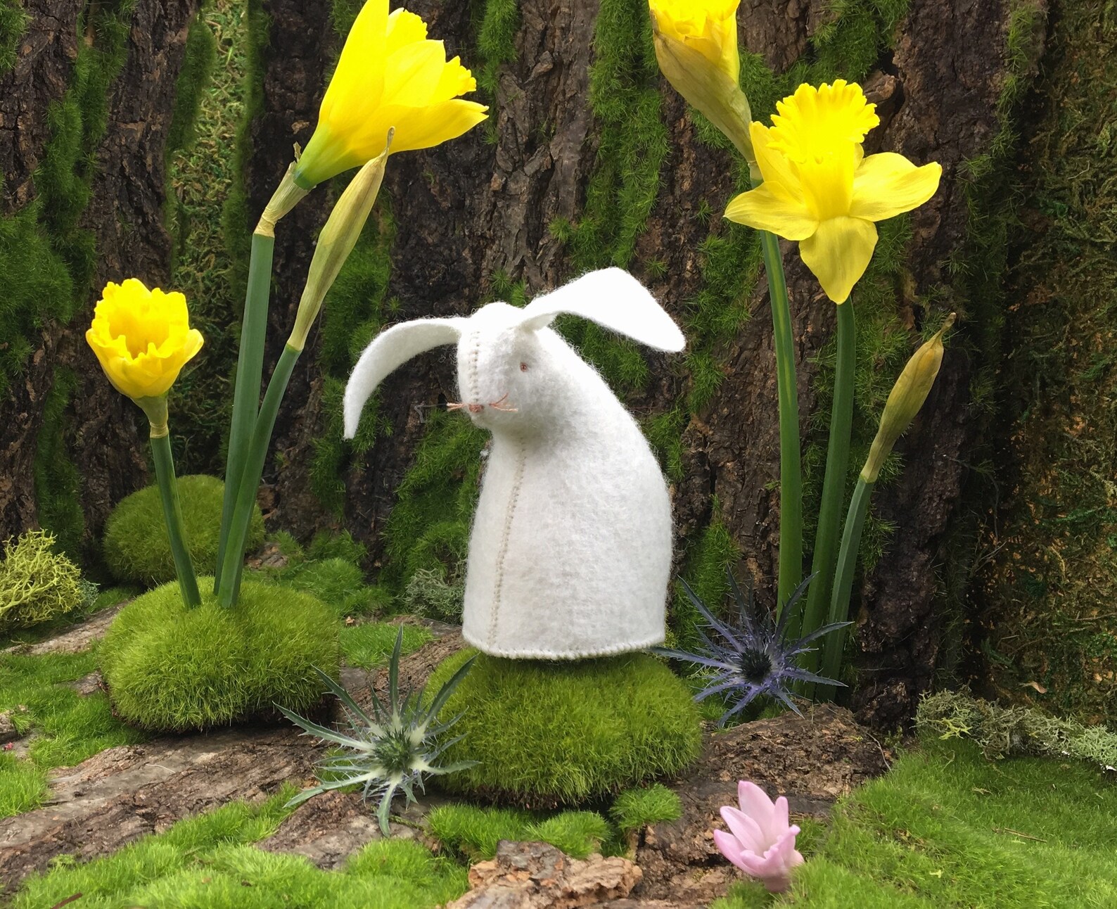 White Rabbit Kit Felt Bunny Kit Sewing Kit Felt Kit Crafts Etsy UK