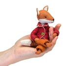 Felix fox kit, Felt fox ornament, Felt Animal Craft Kit - Fox sewing kit,  hand-sewing kit, beginner sewing kit, DIY sewing, fantastic fox