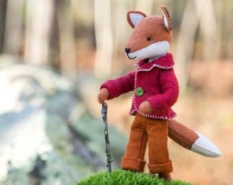 Felix the Fox PDF pattern, Felt fox ornament, Felt Animal - Fox sewing pattern, hand-sewing, beginner sewing, DIY sewing, fantastic fox