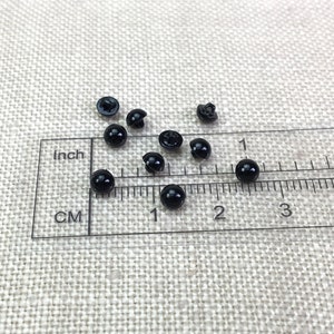 Sew-in button eyes, 4mm, 5mm, 6mm image 3