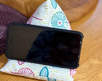 Cuscino per telefono fatto a mano / Supporto per telefono in tessuto / Supporto morbido per scrivania / Regalo per ufficio domestico
