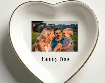 Custom Photo Trinket Tray, Photo Gifts for Mothers Day Gift, Mom Ring Dish, Jewelry Storage, Gifts for Mom Photo Gift, Photo Trinket Dish