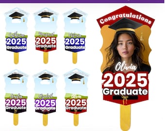 Plantillas para abanicos de graduación, plantilla para abanico de graduación, abanico de graduación personalizado, abanico de paleta para graduación, abanico de graduación 2025