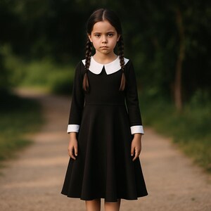 Womens Wednesday Addams Dress