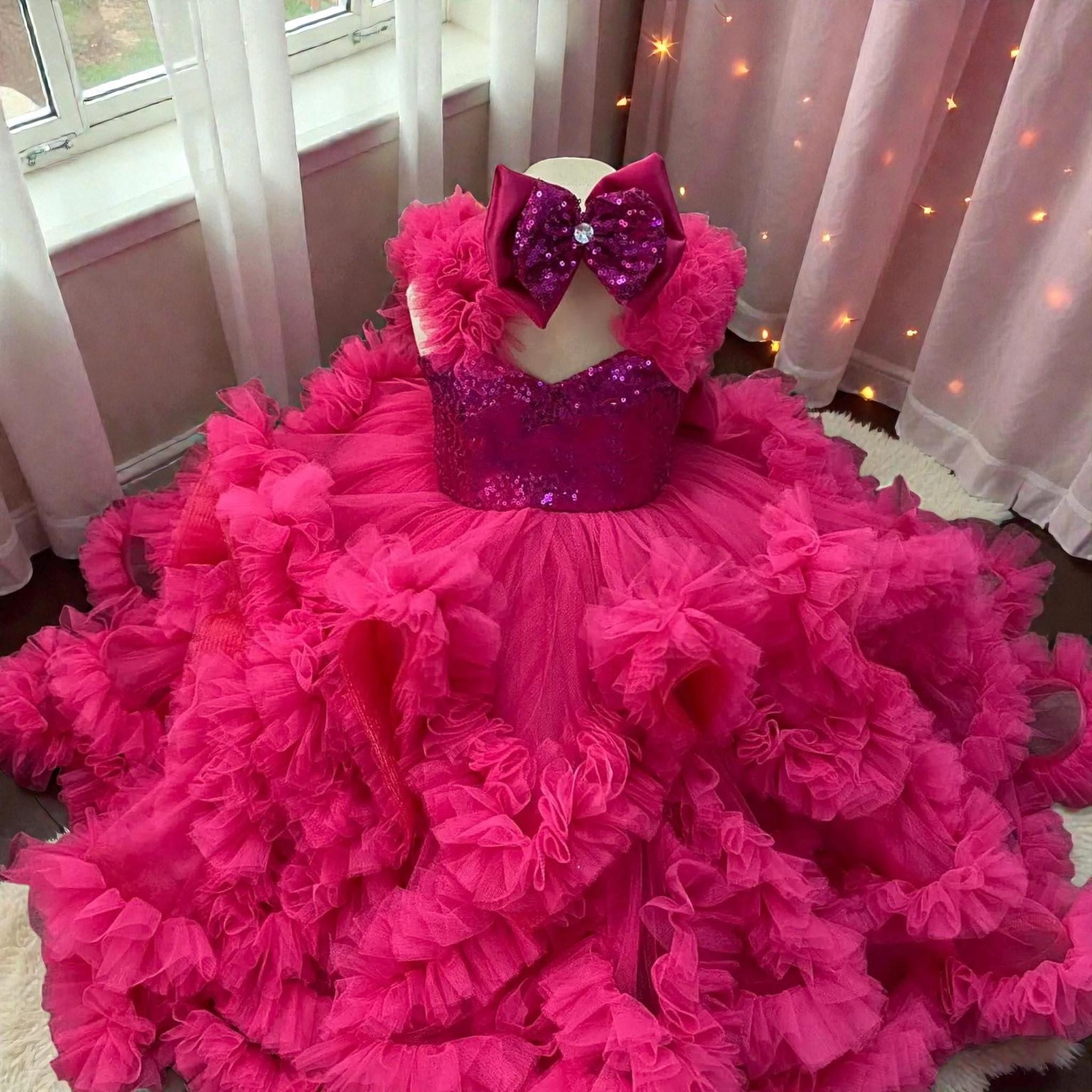 Hot Pink Tulle Mini Dress - Etsy Hot Pink Tulle Mini Dress - Etsy