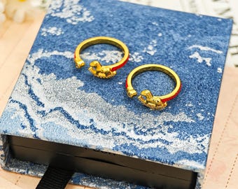 Metall Tier Ring - Damen Schmuck - Freundin Geburtstagsgeschenk - Metall Siegelring in Pferdeform