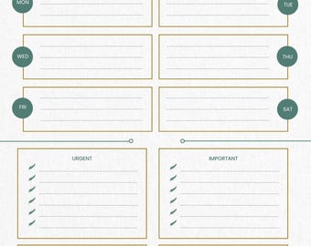 Get Sh*t Done – Weekly Planner Printable | Productivity Organizer | Instant Download