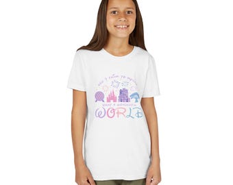 What A Wonderful World Pastel T-Shirt | Youth T-Shirt, pastel castle fireworks world design