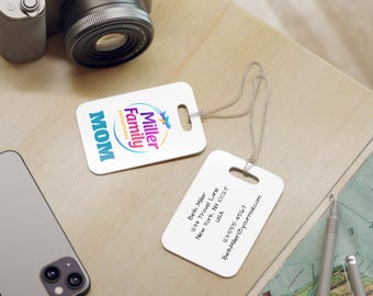 Personalized Family Adventures Luggage Tag | Personalized Travel ID