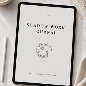 30 Day Shadow Work Journal Printable PDF | Self Healing Workbook | Inner Child Journal | GoodNotes | Self Discovery |  A4 | Therapy Planner
