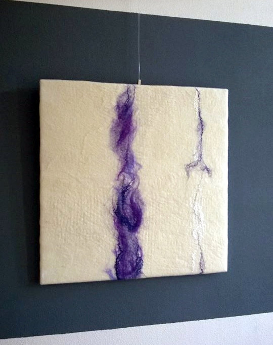 Felt Art Wall Panel Felt Like Paint Wool and Silk in Etsy