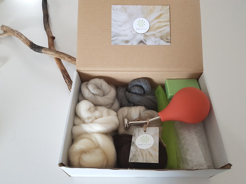Wet felting kit create your own felt Etsy