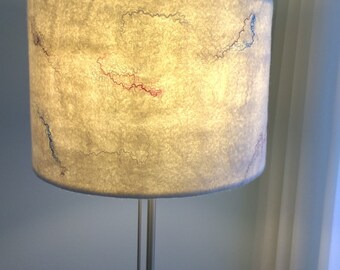 Eleanor – Hand felted lamp, ivory white lamp, wool lampshade, felt lamp, lampshade, Dutch design lamp