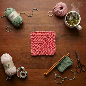 Mitered Squares Knitting Pattern – Digital PDF Download