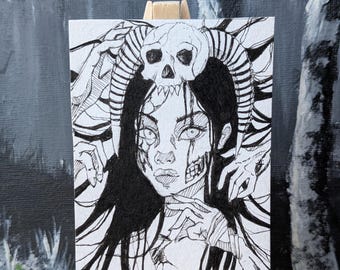 ACEO Original | Mini Kunst | Unikat | Mystisch