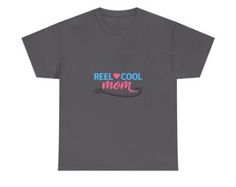 Maglietta da pesca "Reel Mom", maglietta grafica per la festa della mamma