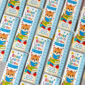 Cute Reading Bookmark Rulers for Kids | Laminated School Bookmarks | Classroom Rewards | Teacher Gifts | Reading Incentives | Party Fillers