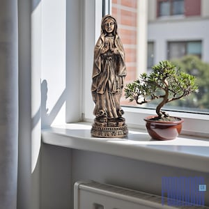 Elegant Virgin Mary Statue • Blessed Mother Figurine