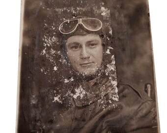 Fotografía antigua del piloto de la Primera Guerra Mundial George Clark Sherman, Aviación histórica, Segundo Destacamento de Oxford (Italiano)