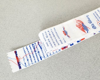 Vintage Pledge of Allegiance Embroidered Ribbon Bookmark, Old Glory