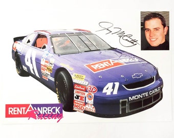 Postal del auto de carreras Joey McCarthy #41, Busch Grand National 1998