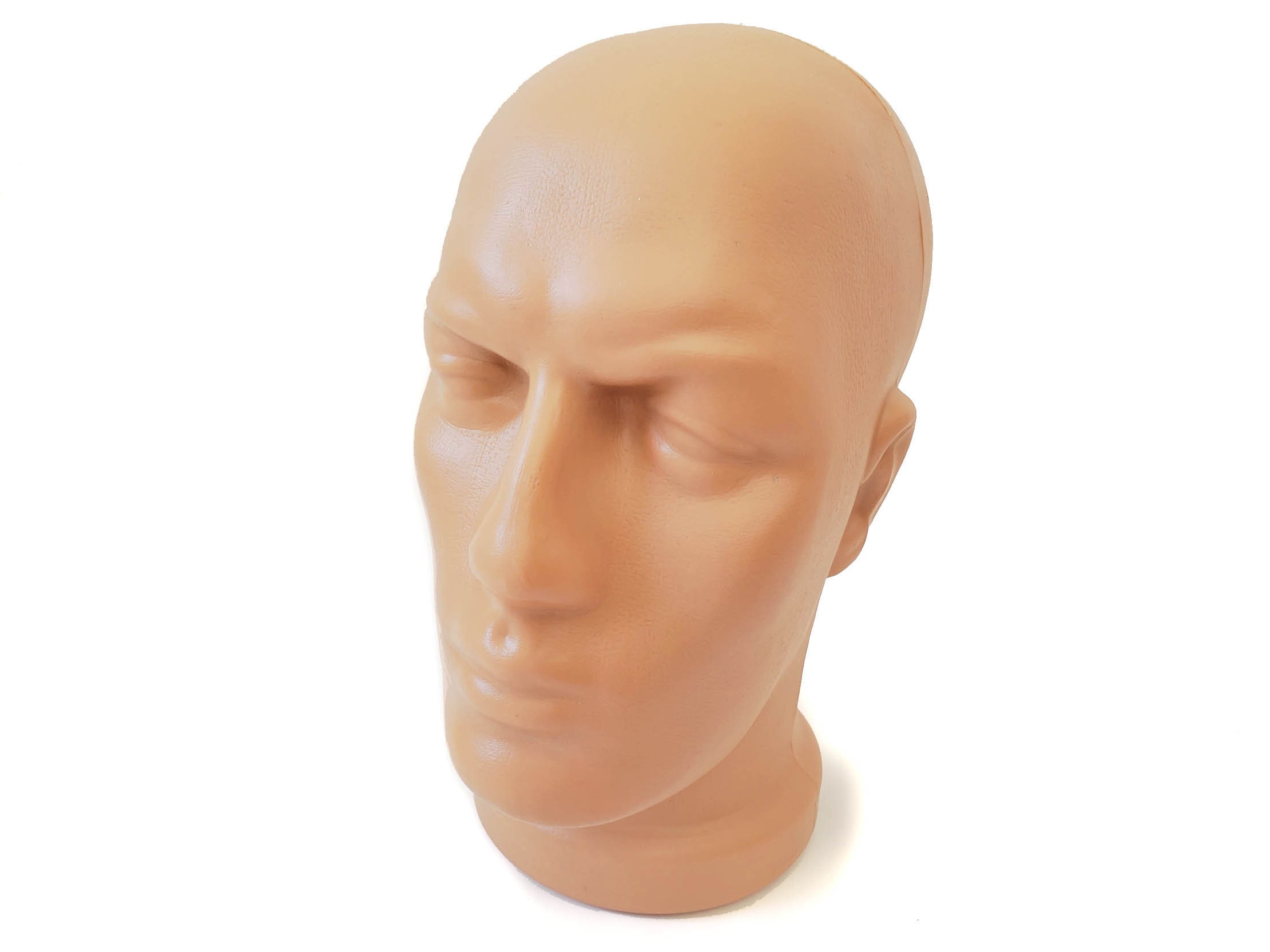 Studio Limited Styrofoam Mannequin Head, Long Neck, White Foam Wig Head Display (1 Pc)