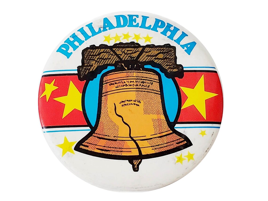 Vintage 1978 Philadelphia Liberty Bell Pinback Button (3 Inch) - Etsy