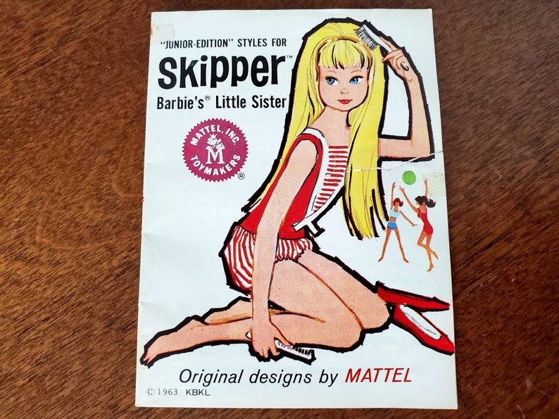 VINTAGE BARBIE SKIPPER JUNIOR EDITION STYLES BOOKLET BARBIE/'S LITTLE SISTER 1963