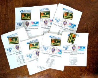 Lote de 7 pines conmemorativos de la Segunda Guerra Mundial, pines patrióticos para solapa, NOS USPS Cachet Cache