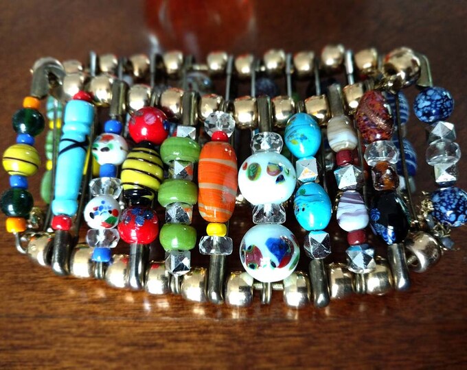 Hand Blown Glass Beads Lot Mixed Variety Colorful Different Etsy