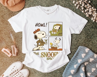 Camiseta de The Snoopy Show, camiseta de dibujos animados de Peanuts, Charlie Brown, estilo retro vintage, cómic