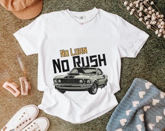 Vintage Muskel-Auto-T-Shirt, Retro mustang Grafik-T-Stück, Ford-Auto-Liebhaber-Kleidung