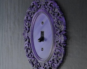 Gothic Victorian Oval Light Switch Cover – Ornate Paisley Wall Plate