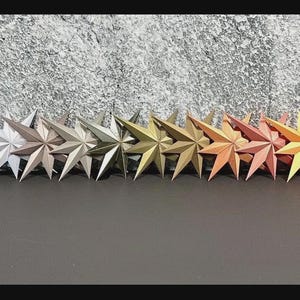 Mid Century Starburst Wall Decor, Dark Bronze North Star Celestial Art image 16