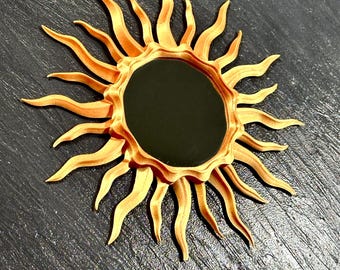 Sunburst Mirror: Gold Art Deco Gallery Wall Decor, 10 inch