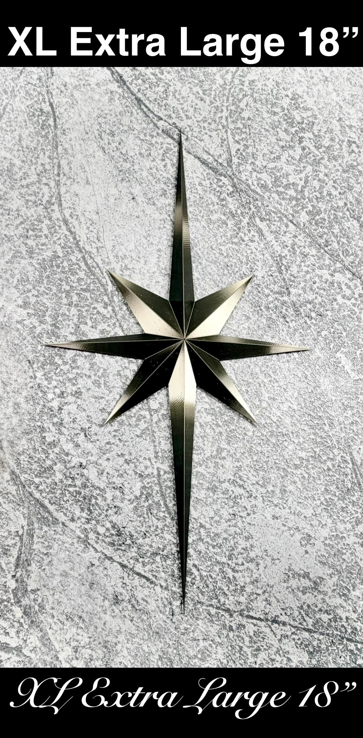 Giant Mid Century Starburst Wall Decor - Extra Large North Star ...