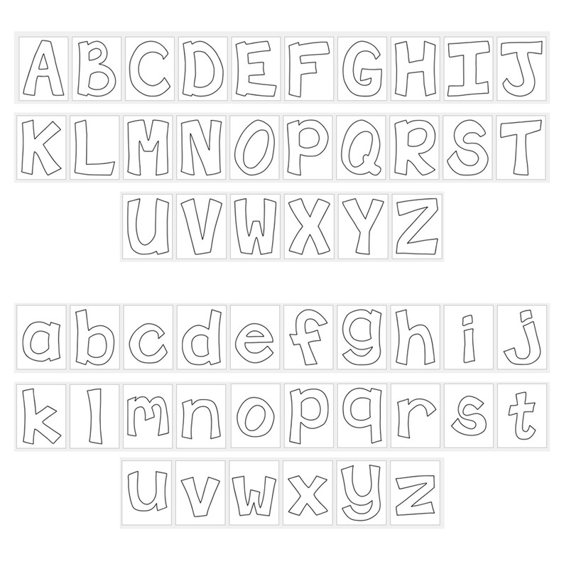 Bold Block Letters: Bulletin Board Printable (PDF) - Etsy