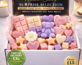 Discovery Wax Melt Bundle | Surprise Selection Wax Melts | Highly Scented Long Lasting Soy Wax Melts | Vegan Wax Melts Snap bar